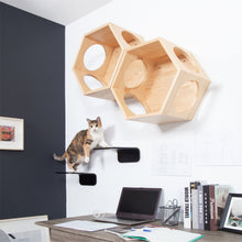 画像をギャラリービューアに読み込む, 【猫用】キャットステップ MYZOO-LACK(ブラック) ×2枚