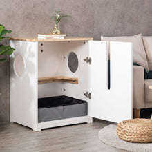 画像をギャラリービューアに読み込む, 【猫用】トイレ収納ボックス(トイレ付) MYZOO-OMEGA