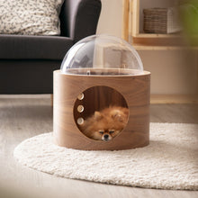 画像をギャラリービューアに読み込む, 【猫用(小型犬)】ベッド MYZOO-宇宙船GAMMA(オーク素材)