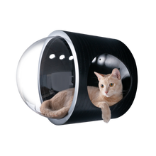 画像をギャラリービューアに読み込む, 【猫用(小型犬)】ベッド MYZOO-宇宙船GAMMA(ブラック)