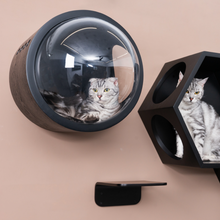 画像をギャラリービューアに読み込む, 【猫用(小型犬)】ベッド MYZOO-宇宙船GAMMA(ブラック)