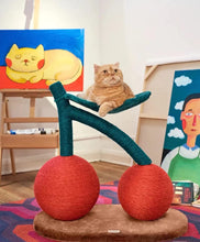 画像をギャラリービューアに読み込む, 【猫用】VETRESKA(ベトレスカ) 猫家具 爪とぎ さくらんぼ2 / 2Cherries