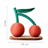 画像をギャラリービューアに読み込む, 【猫用】VETRESKA(ベトレスカ) 猫家具 爪とぎ さくらんぼ2 / 2Cherries