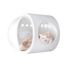 画像をギャラリービューアに読み込む, 【猫用(小型犬)】ベッド MYZOO-宇宙船GAMMA(ホワイト)