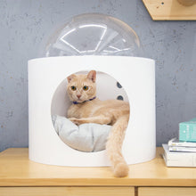 画像をギャラリービューアに読み込む, 【猫用(小型犬)】ベッド MYZOO-宇宙船GAMMA(ホワイト)