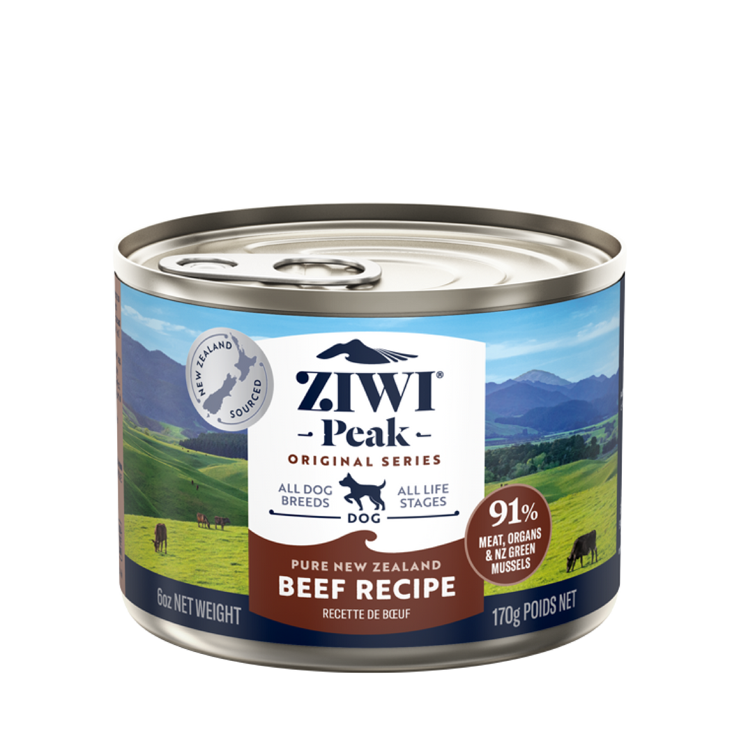 【犬用】ZIWI ドッグ缶 グラスフェッドビーフ（牛肉） 12缶セット