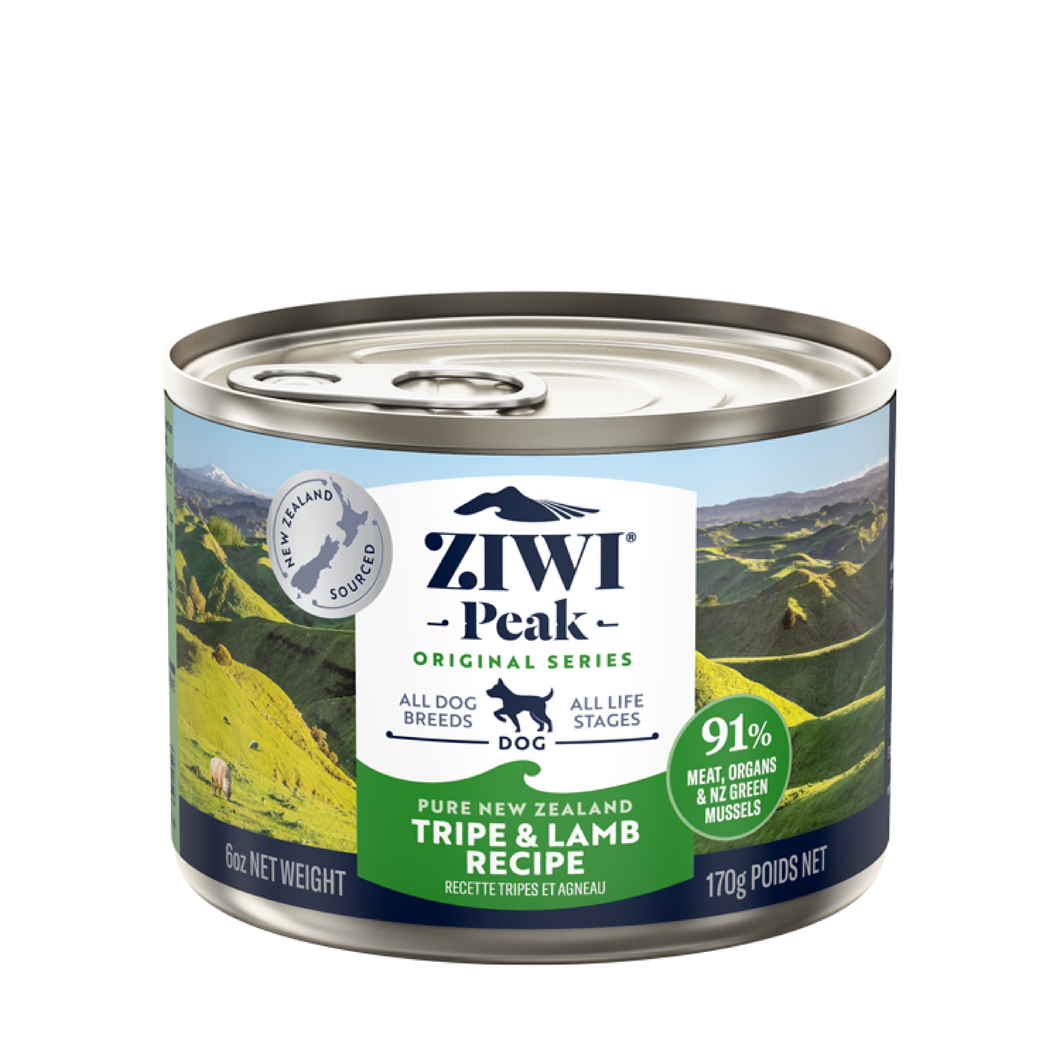 【犬用】ZIWI ドッグ缶 トライプ&ラム（羊肉&胃） 12缶セット
