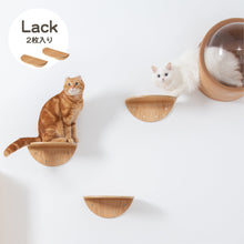 画像をギャラリービューアに読み込む, 【猫用】キャットステップ MYZOO-ROUND LACK（無地） ×2枚
