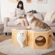画像をギャラリービューアに読み込む, 【猫用】部品 MYZOO-六角ハウスチェアプレート（無地）

